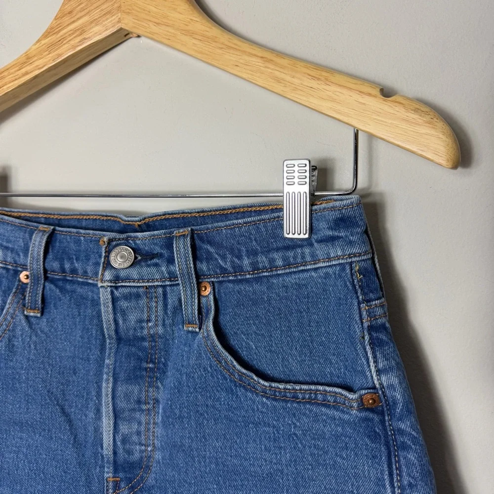 Levis 501 Denim Cut Off Jean Shorts Button Fly High Rise Size 25 *101